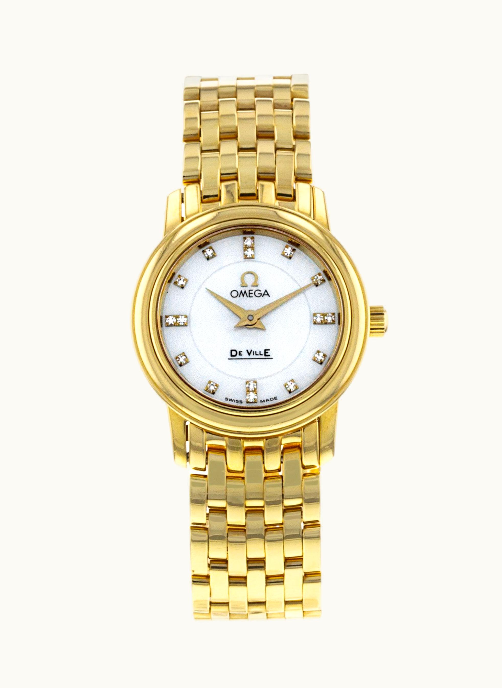 Omega De Ville Quartz 30 Sedna Gold - Diamond / MOP - Diamond