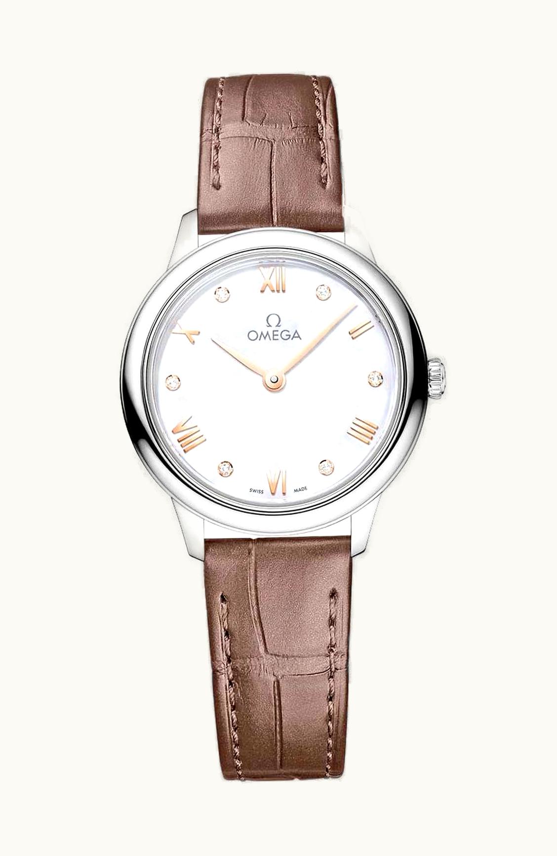 Omega De Ville Quartz 27.5 Stainless Steel / MOP - Diamond