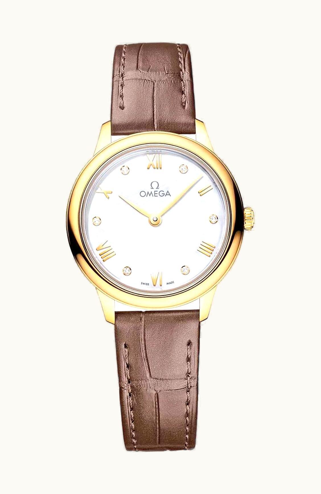 Omega De Ville Quartz 27.5 Yellow Gold / MOP - Diamond