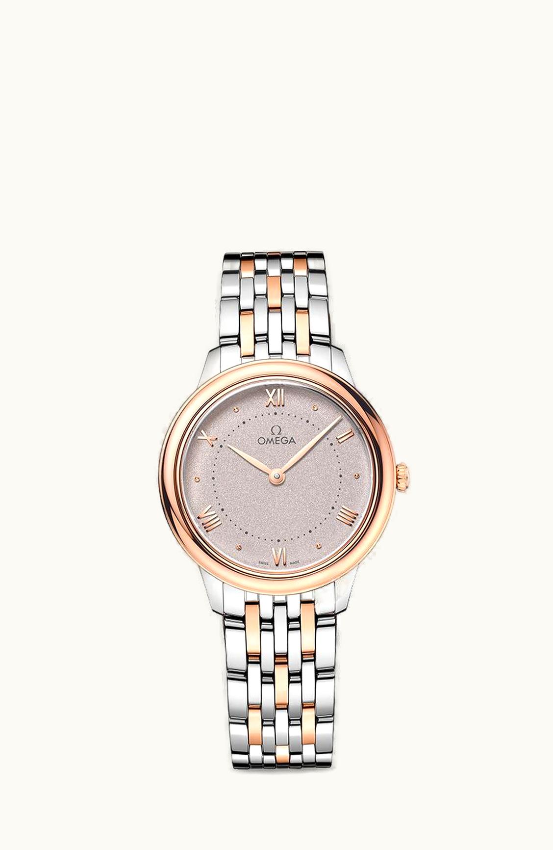 Omega De Ville Quartz 30 Stainless Steel - Sedna Gold / Grey / BRacelet