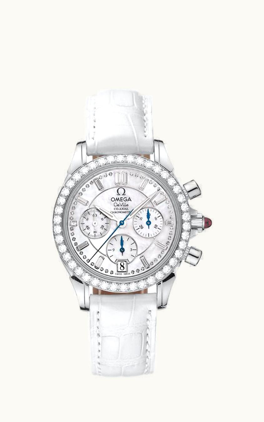 Omega De Ville Co-Axial 35 Chronograph Stainless Steel - Diamond / MOP