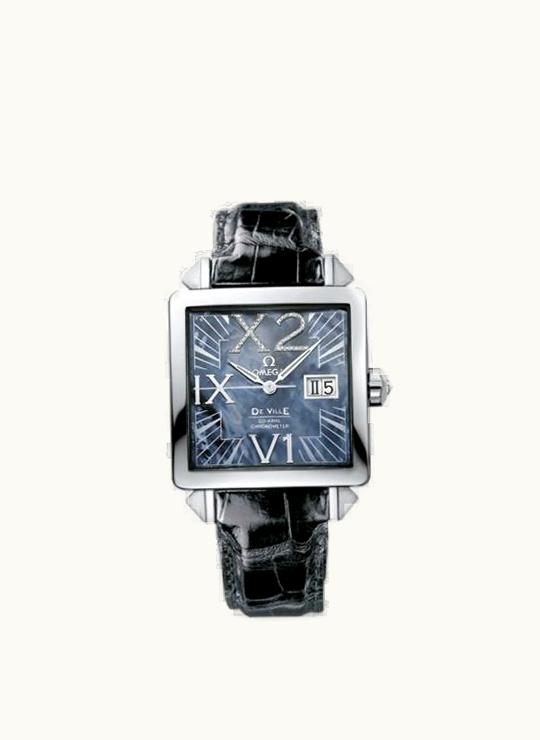 Omega De Ville X2 Co-Axial 35 Big Date Stainless Steel / MOP