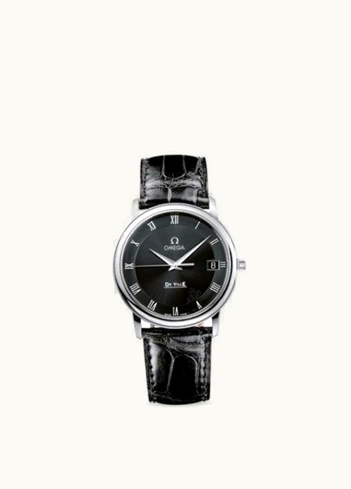 Omega De Ville Prestige Quartz 34.4 Stainless Steel / Black