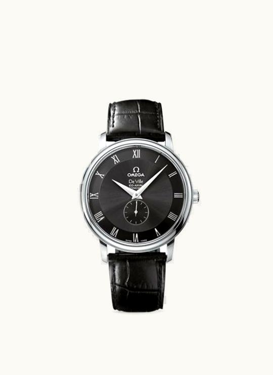 Omega De Ville Prestige Co-Axial 39 Small Seconds Stainless Steel / Black