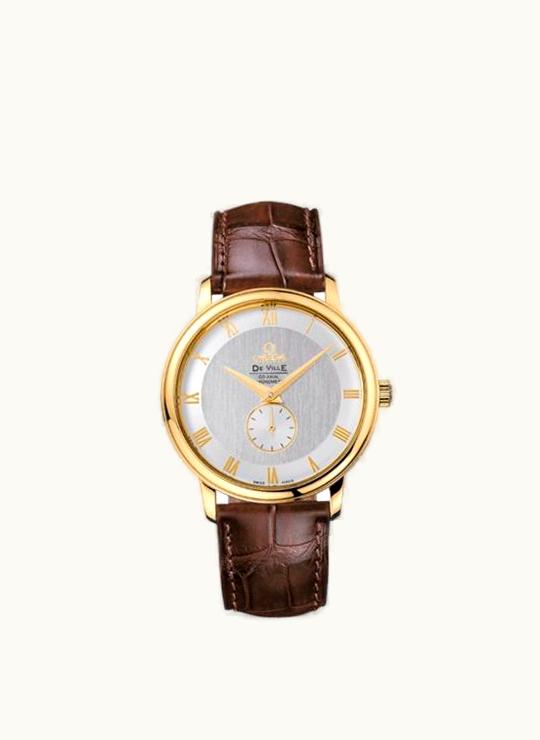 Omega De Ville Prestige Co-Axial 39 Small Seconds Yellow Gold / Silver