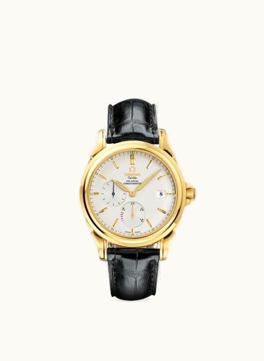 Omega De Ville Co-Axial 38.7 Power Reserve Yellow Gold / Silver
