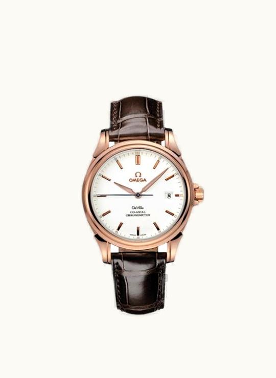 Omega De Ville Co-Axial 37.5 Red Gold / White