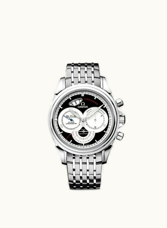 Omega De Ville Co-Axial 41 Chronoscope Stainless Steel / Bracelet / Black