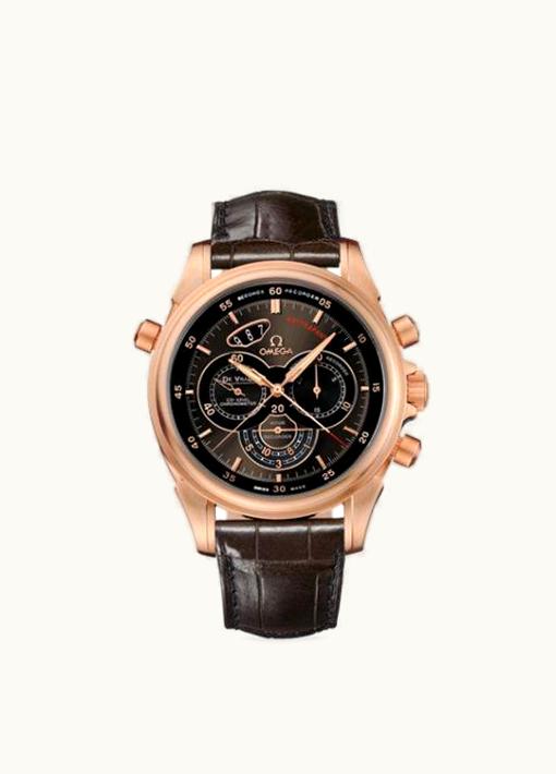 Omega De Ville Co-Axial 44 Chronoscope Rattrapante II Red Gold / Brown