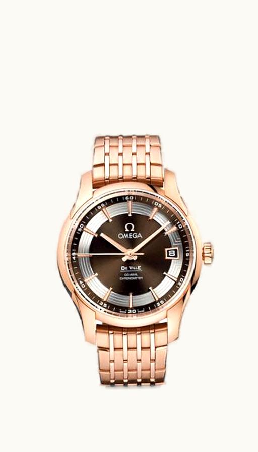 Omega De Ville Hour Vision Co-Axial Red Gold / Brown / Bracelet