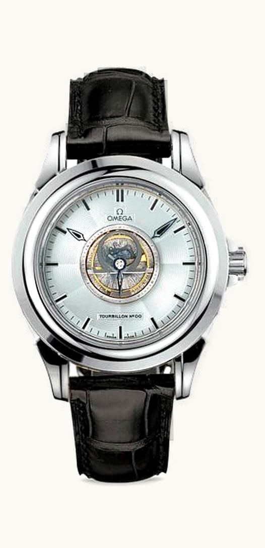 Omega De Ville Tourbillon White Gold / Silver