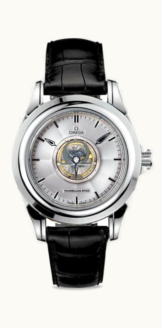 Omega De Ville Tourbillon Platinum / Silver