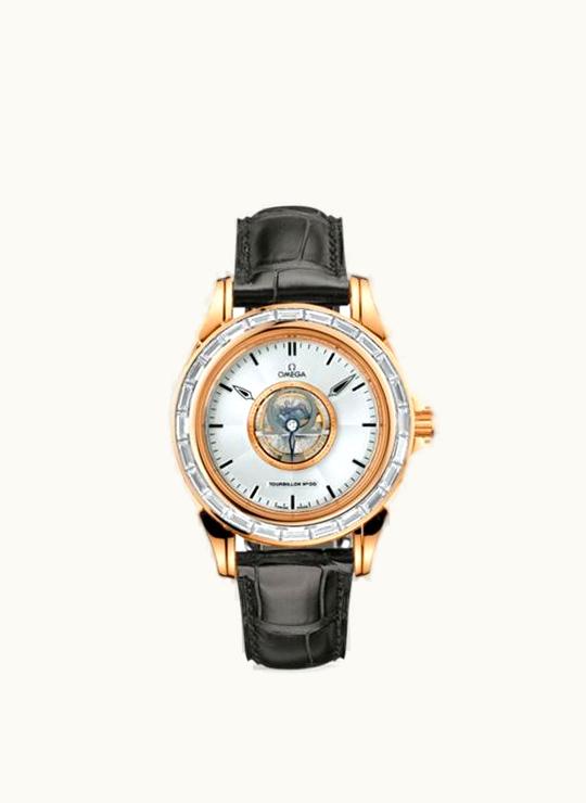 Omega De Ville Tourbillon Red Gold / Baguette