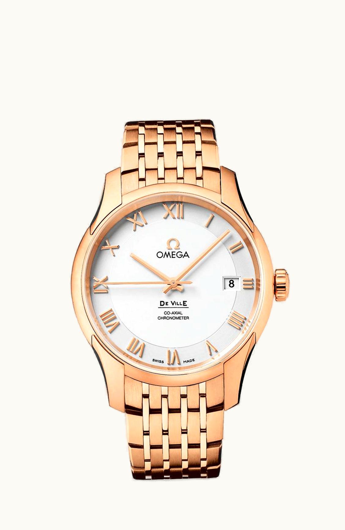 Omega De Ville Co-Axial 41 Red Gold / Silver / Bracelet