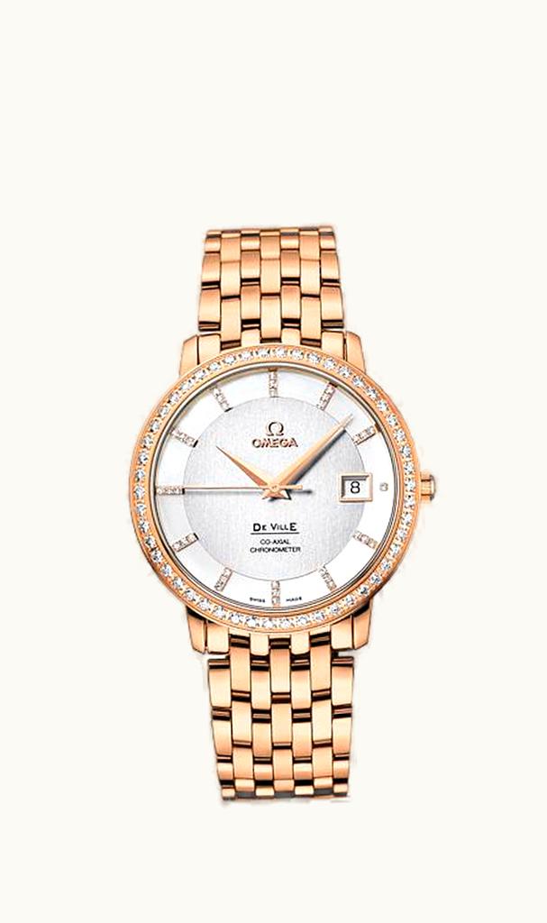 Omega De Ville Prestige Co-Axial 36.5 Red Gold / Diamond / Bracelet