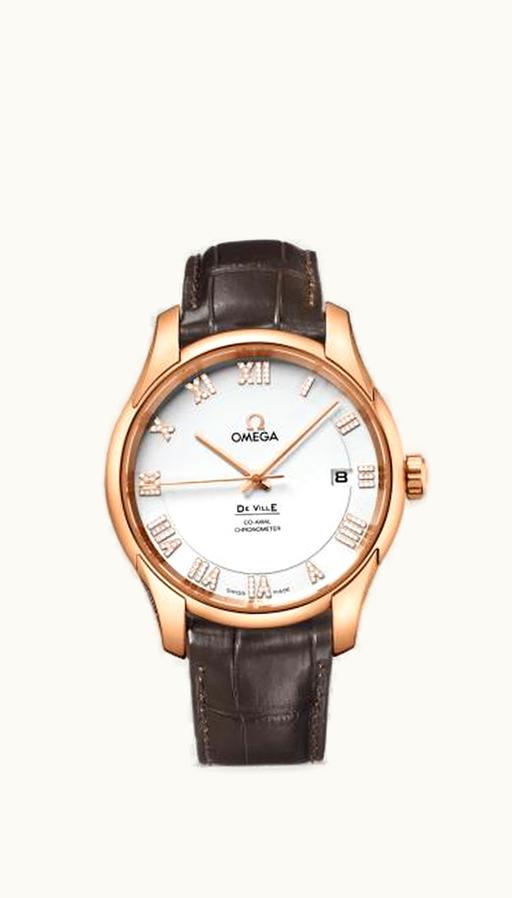 Omega De Ville Co-Axial 41 Red Gold / Silver Diamond