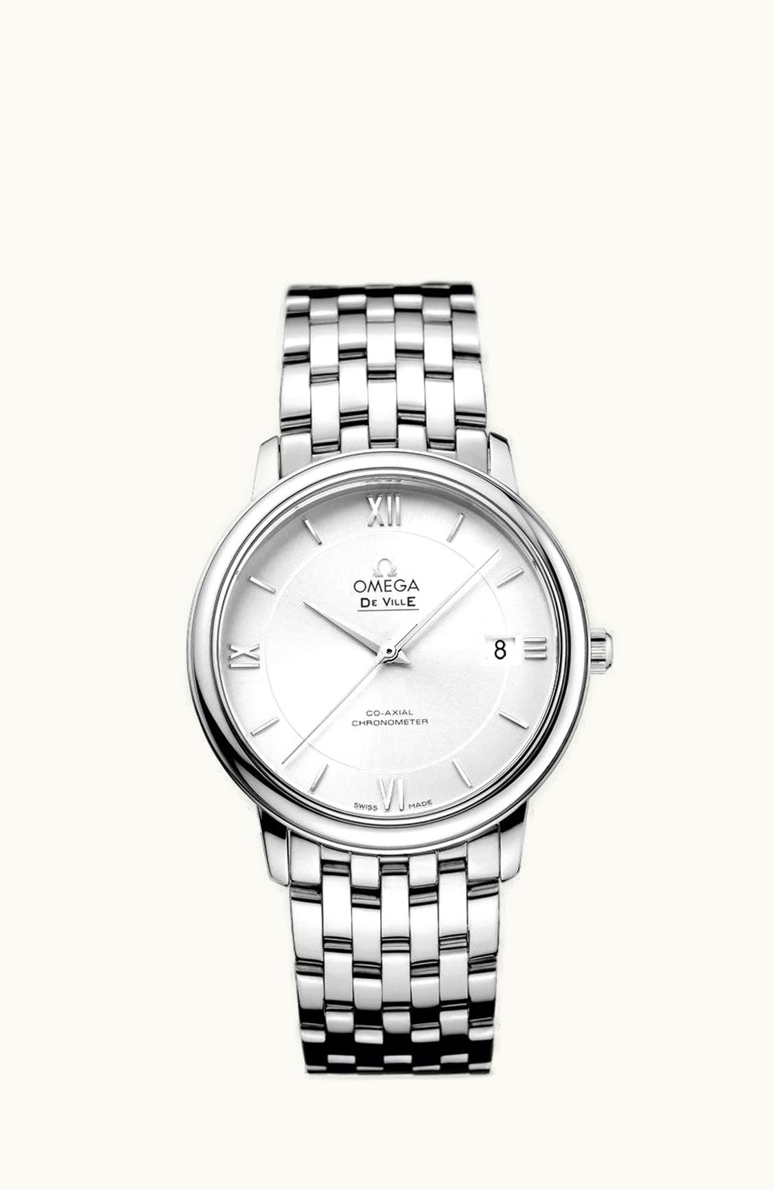 Omega De Ville Prestige Co-Axial 36.8 Stainless Steel / Silver / Bracelet