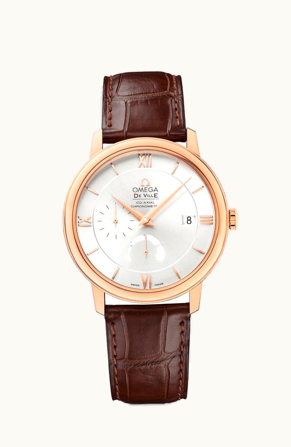 Omega De Ville Prestige Co-Axial 39.5 Power Reserve Red Gold / Silver