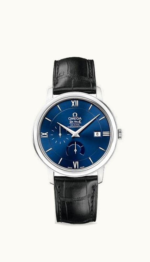 Omega De Ville Prestige Co-Axial 39.5 Power Reserve Stainless Steel / Blue