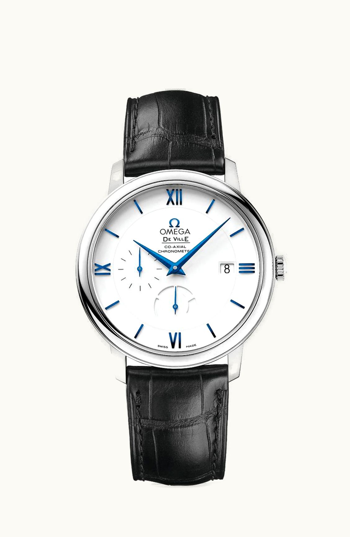 Omega De Ville Prestige Co-Axial 39.5 Power Reserve White Gold / White