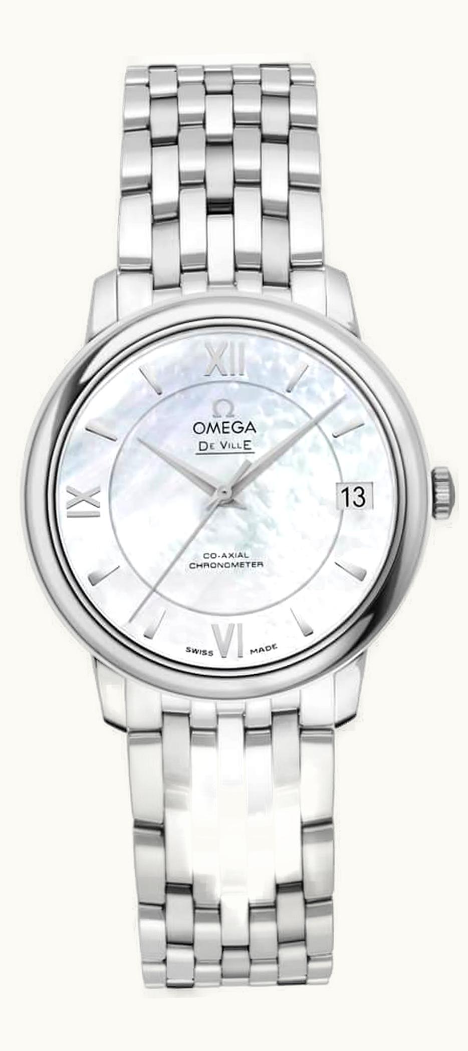 Omega De Ville Prestige Co-Axial 32.7 Stainless Steel / MOP / Bracelet