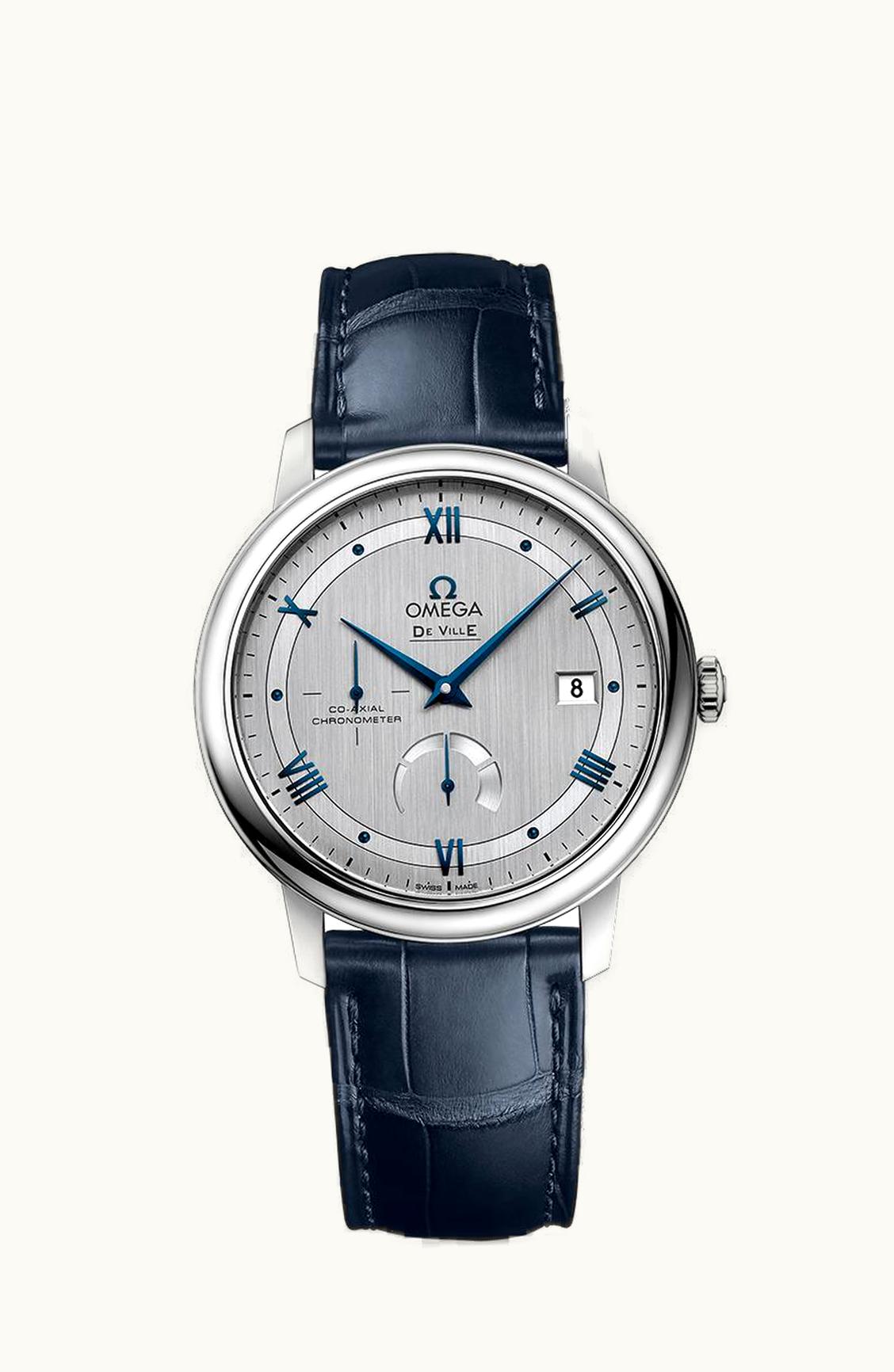 Omega De Ville Prestige Co-Axial 39.5 Power Reserve Stainless Steel / Vintage Silver