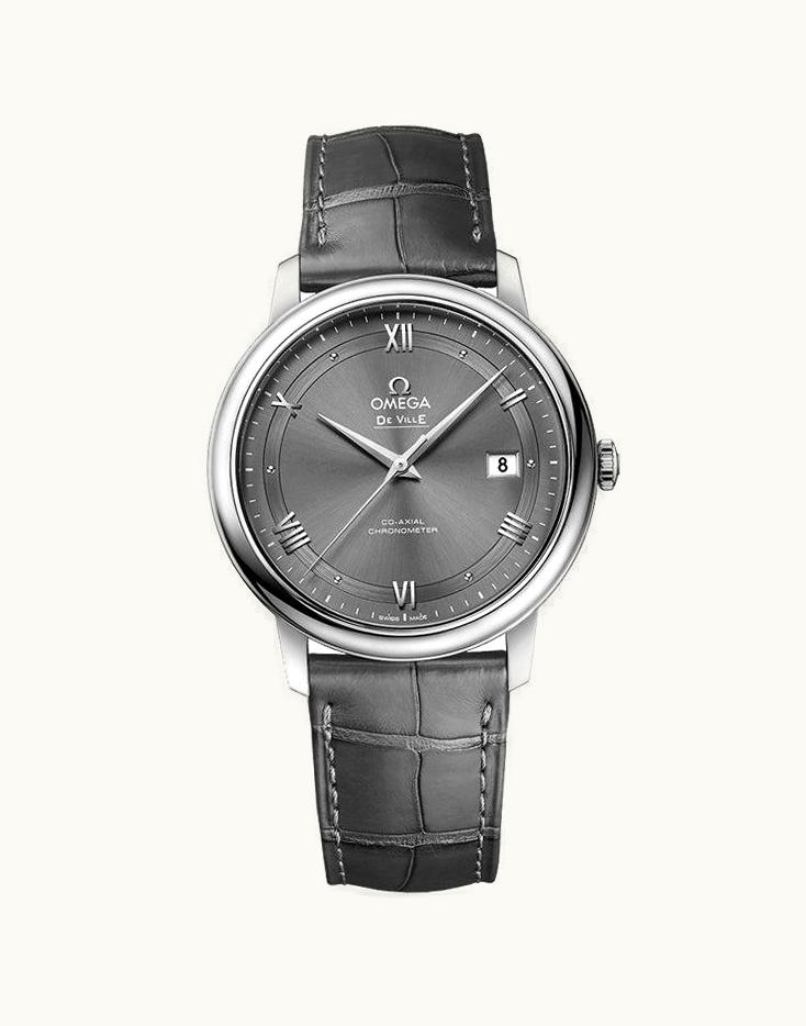 Omega De Ville Prestige Co-Axial 39.5 Stainless Steel / Vintage Grey