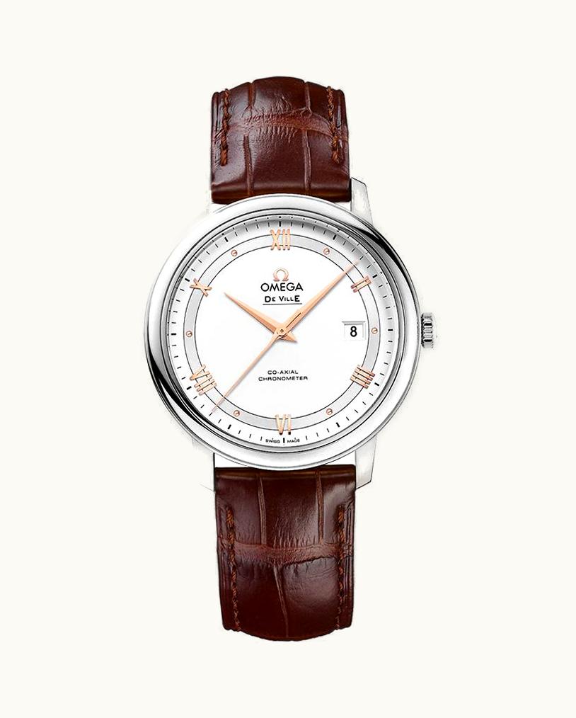 Omega De Ville Prestige Co-Axial 39.5 Stainless Steel / Vintage Silver