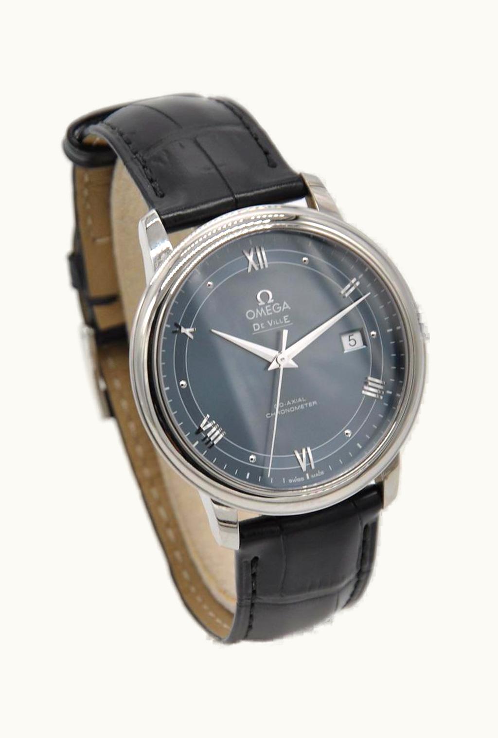 Omega De Ville Prestige Co-Axial 39.5 Stainless Steel / Vintage Blue