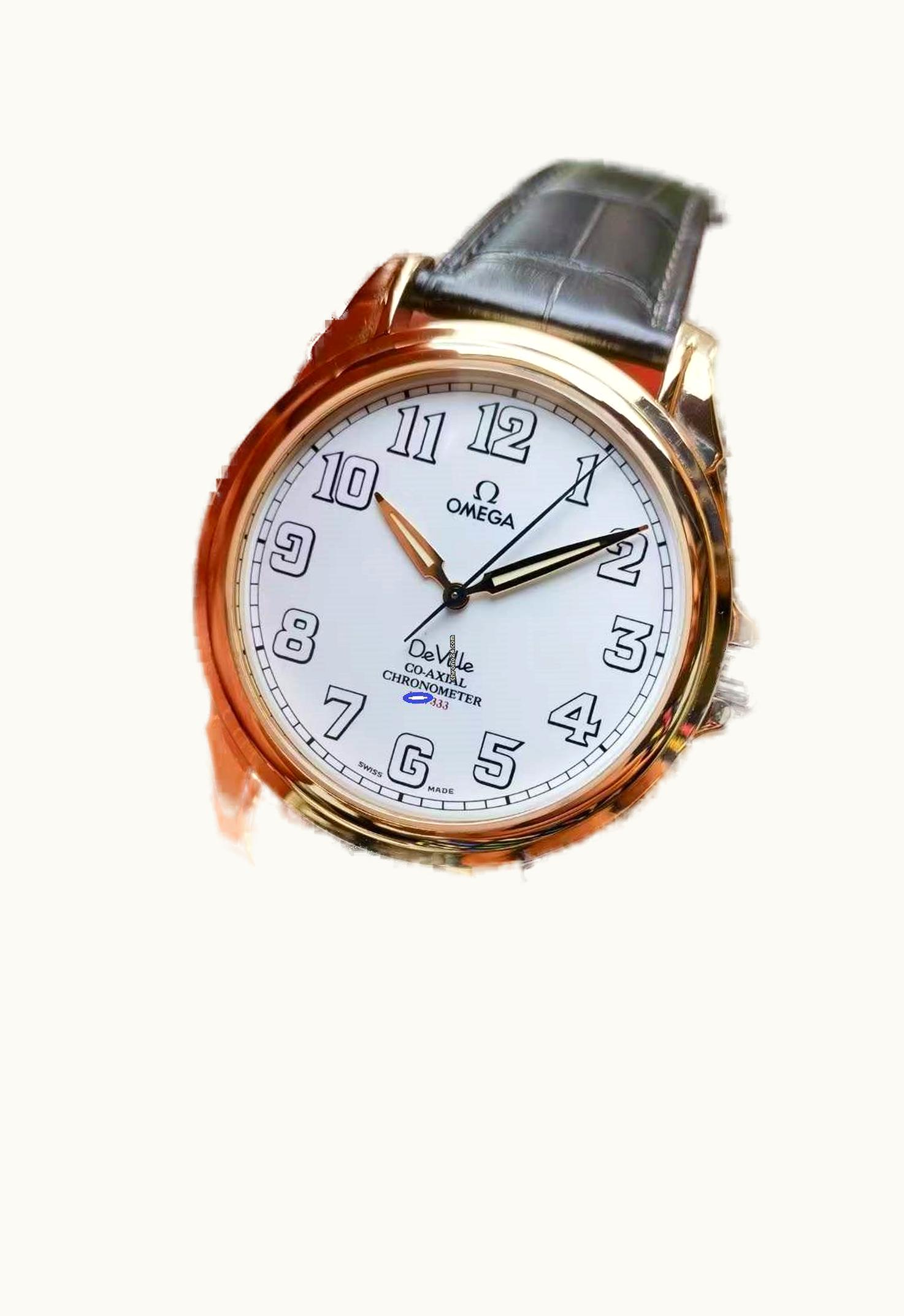 Omega De Ville Co-Axial 44 Red Gold / Enamel