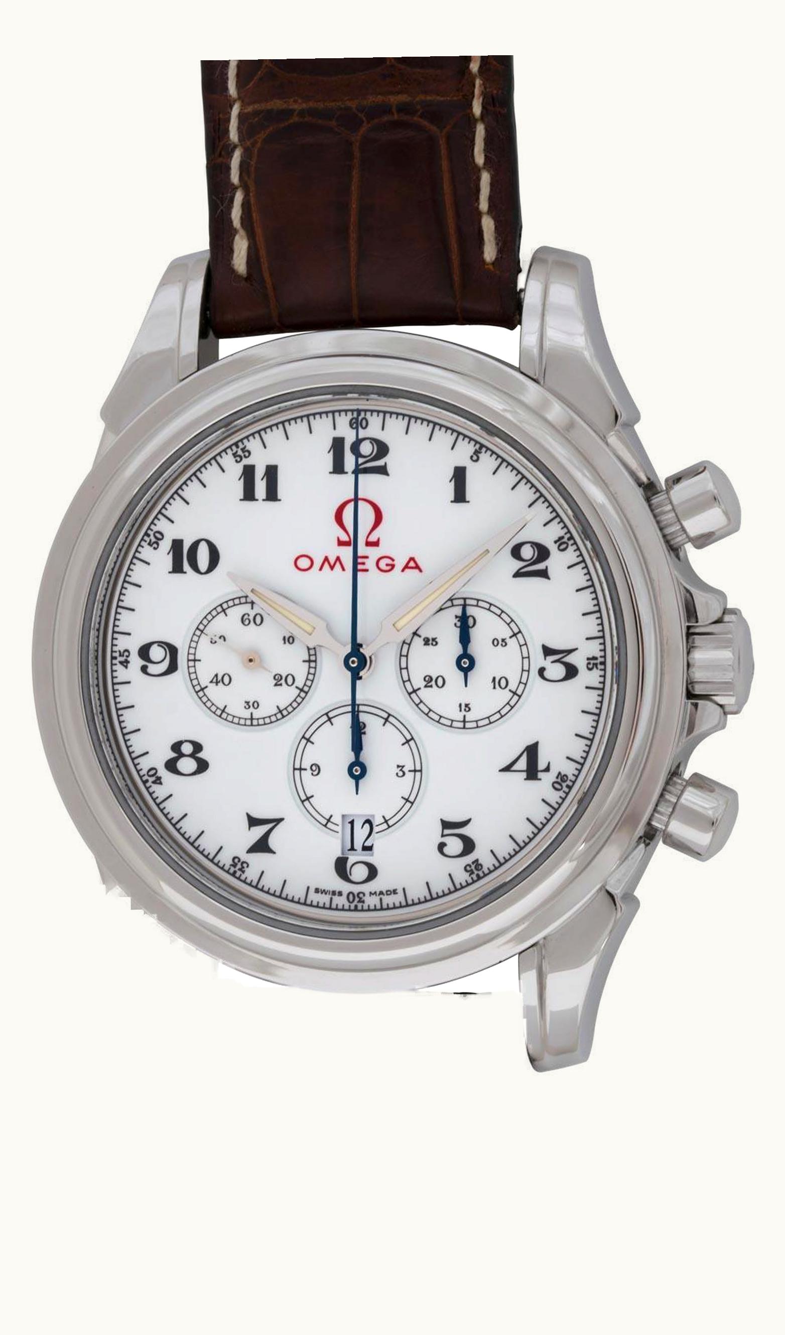 Omega De Ville Co-Axial 41 Chronograph Stainless Steel / White / Olympic