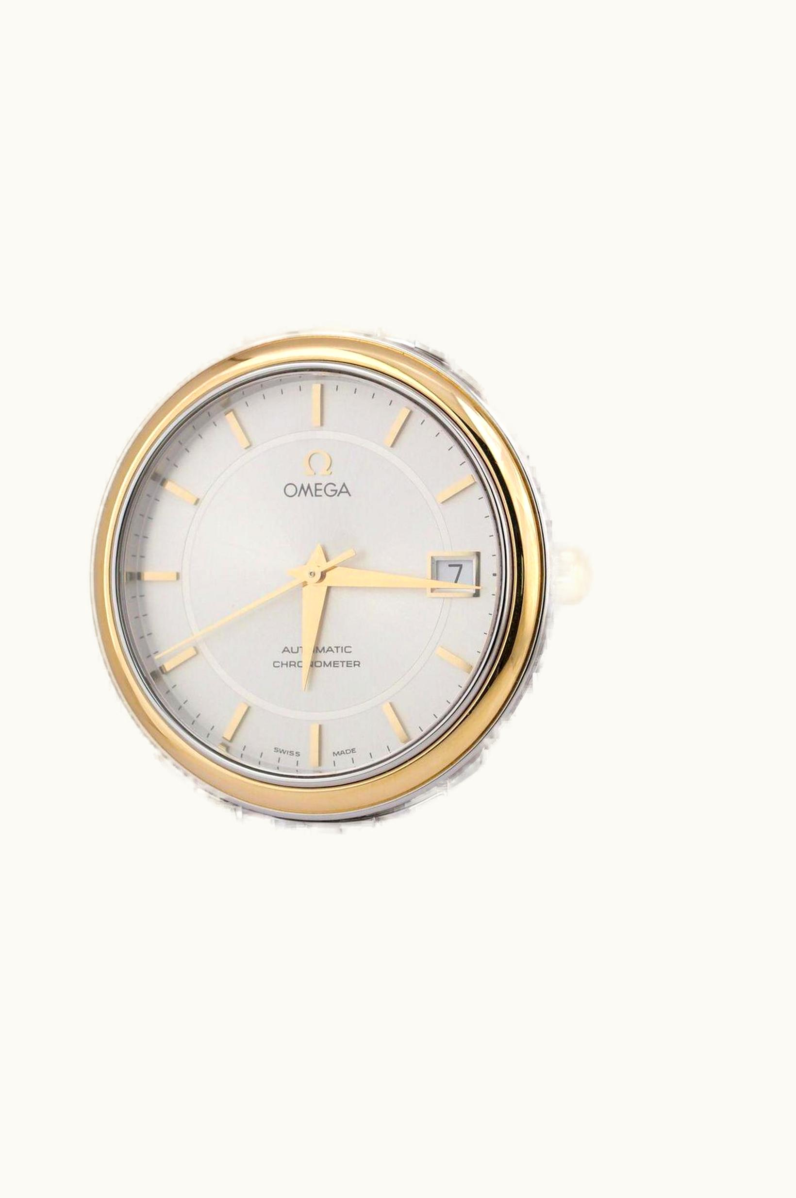 Omega De Ville Prestige Automatic 34.7 Stainless Steel / Yellow Gold / Silver / Bracelet