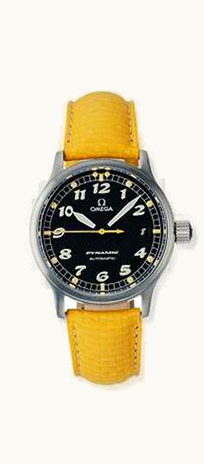 Omega Dynamic III Date Stainless Steel / Black / Yellow Coramide