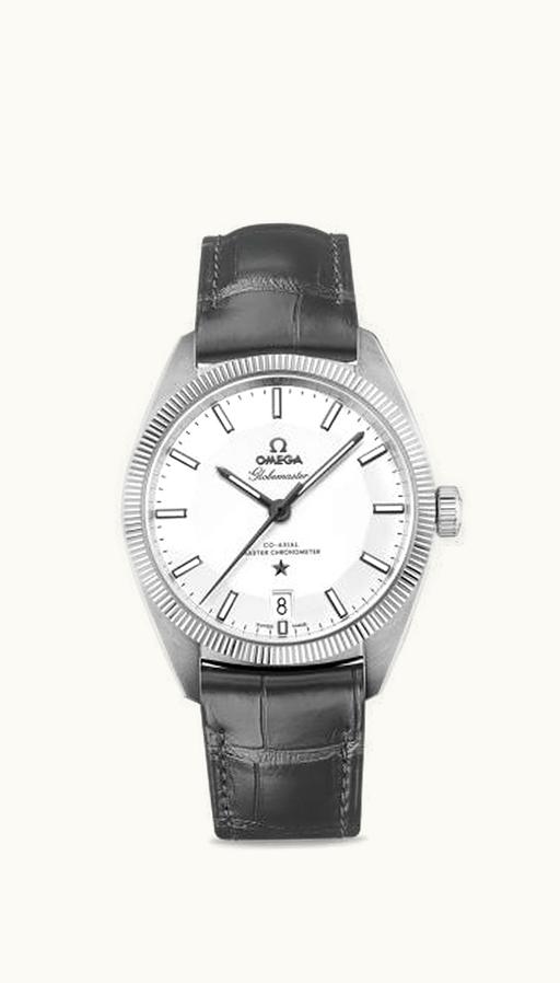 Omega Globemaster Stainless Steel / Silver / Leather