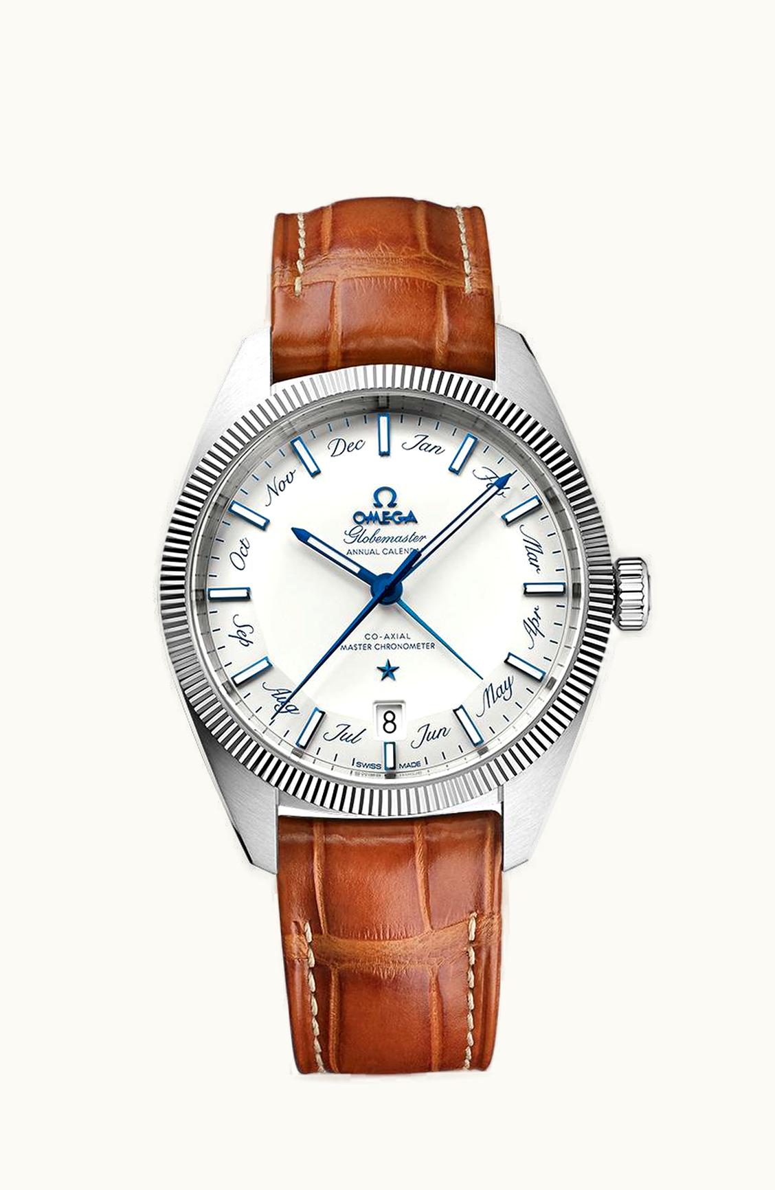 Omega Globemaster Annual Calendar Stainless Steel / White