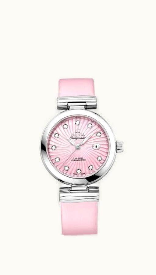 Omega LadyMatic Co-Axial 34 Stainless Steel / Pink MOP