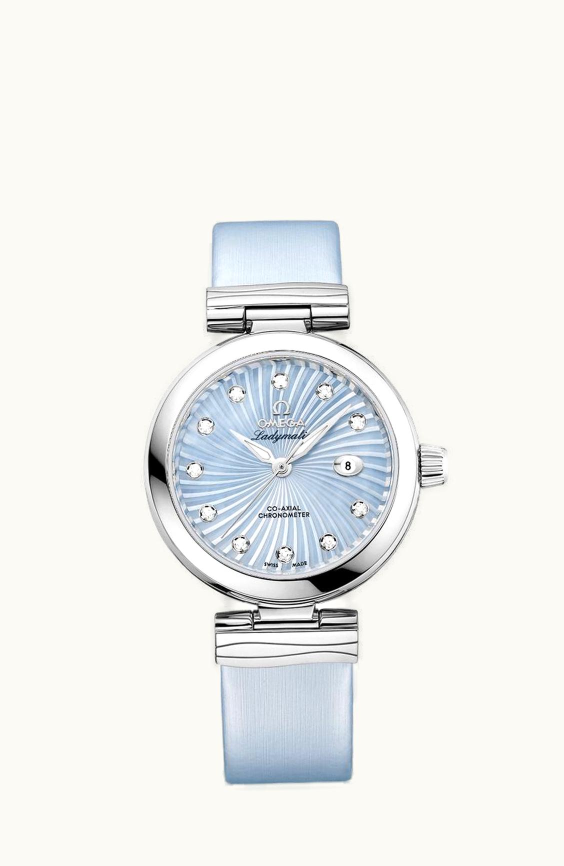 Omega LadyMatic Co-Axial 34 Stainless Steel / Blue MOP