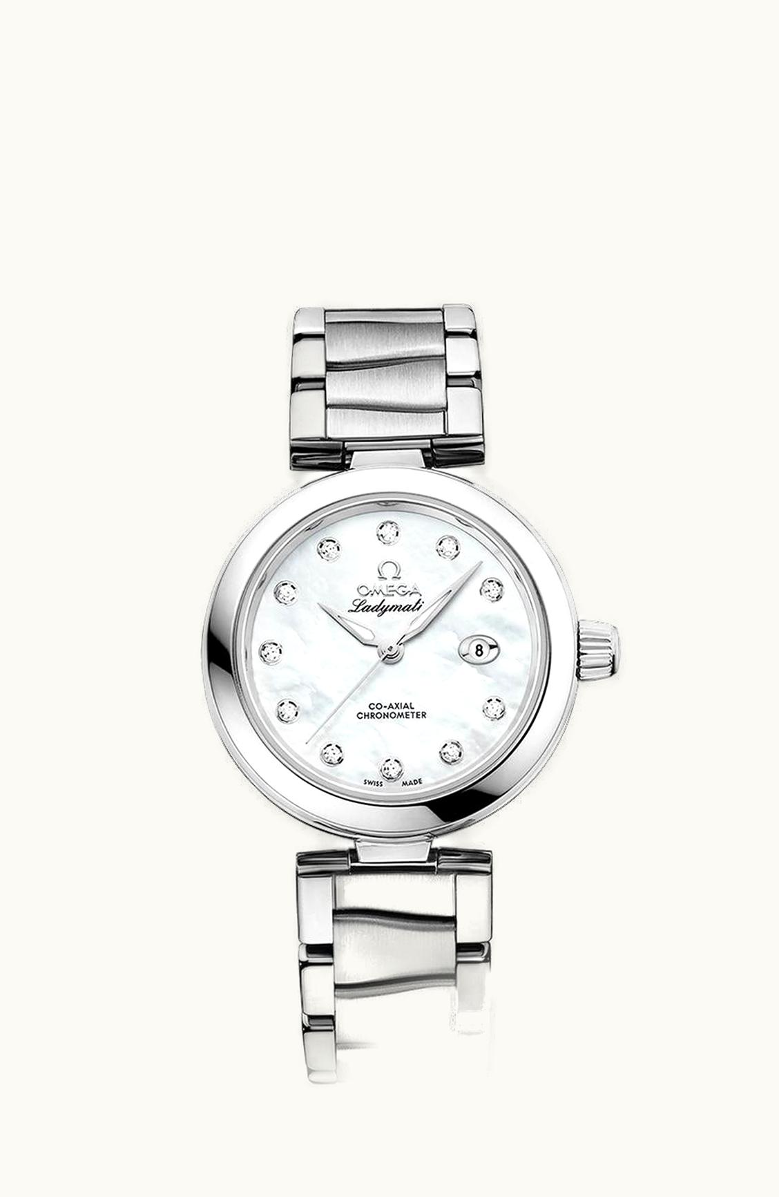 Omega LadyMatic Co-Axial 34 Stainless Steel / MOP / Bracelet