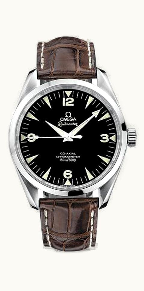 Omega Seamaster Aqua Terra 150M Co-Axial 39.2 Railmaster / Brown Alligator