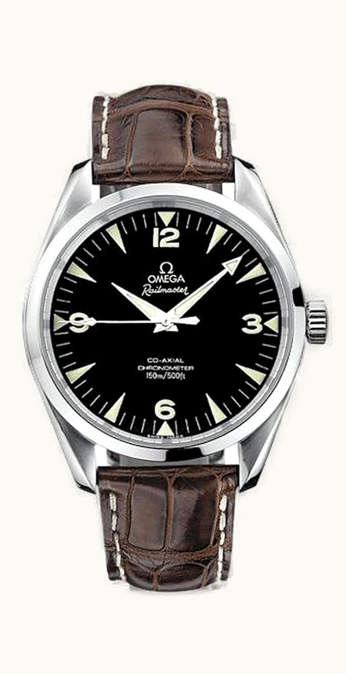 Omega Seamaster Aqua Terra 150M Co-Axial 42.2 Railmaster / Brown Alligator