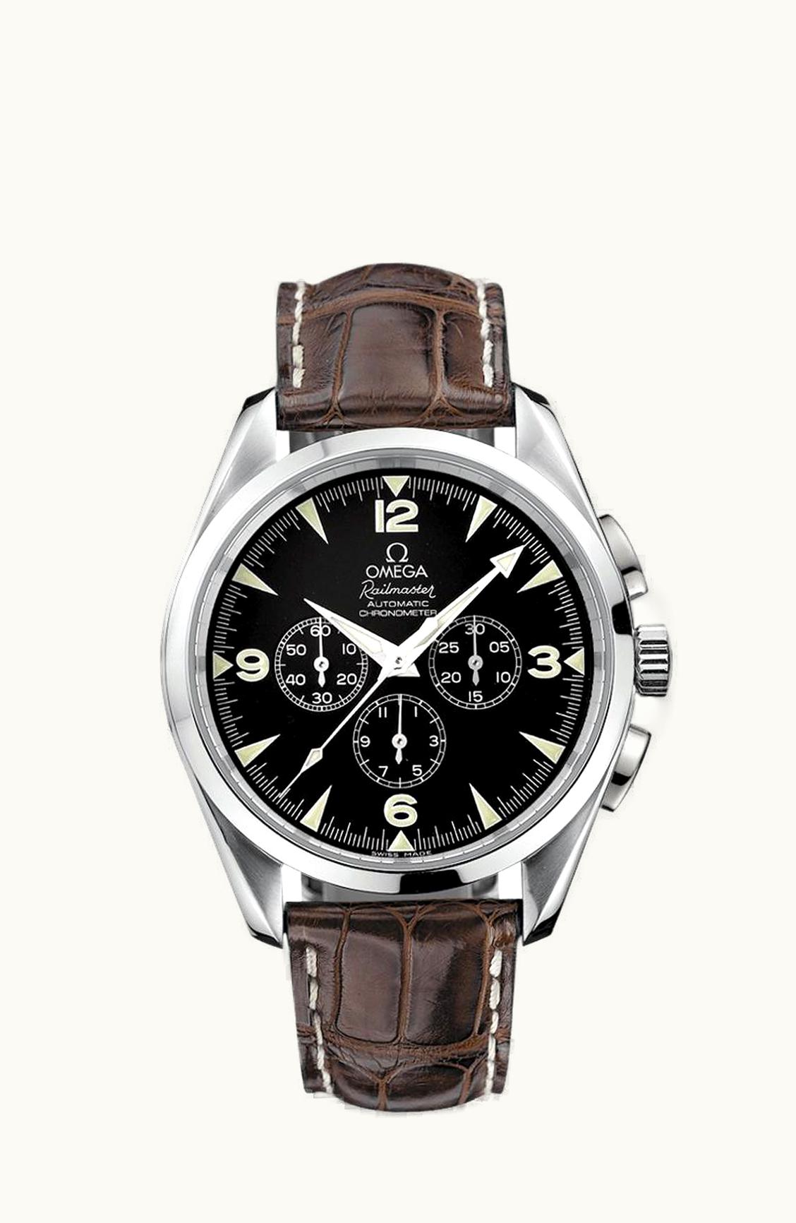 Omega Seamaster Aqua Terra 150M Automatic 42.2 Railmaster Chronograph / Brown Alligator
