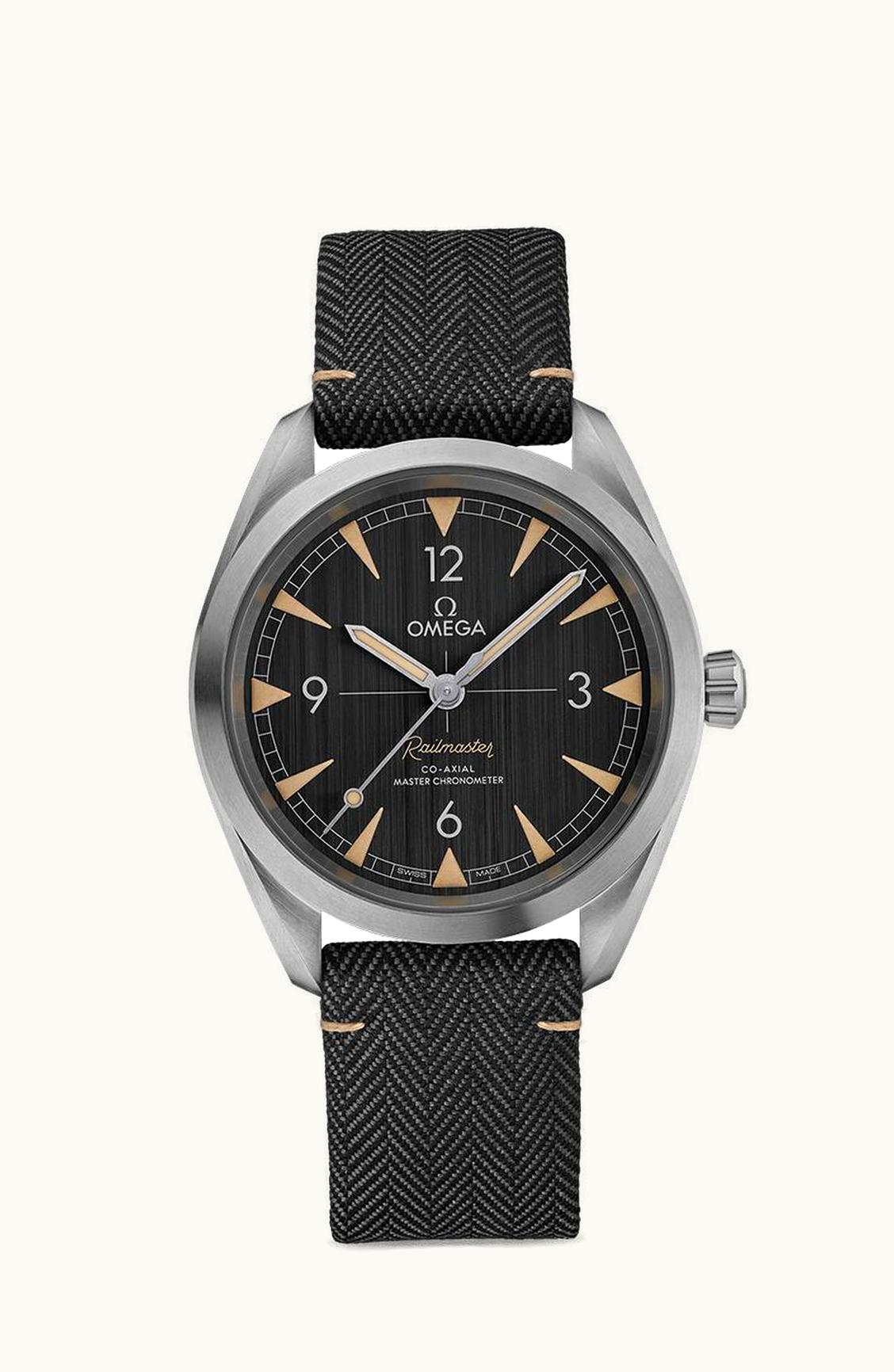 Omega Railmaster Omega Co-Axial Master Chronometer 40 Stainless Steel / Grey / Strap