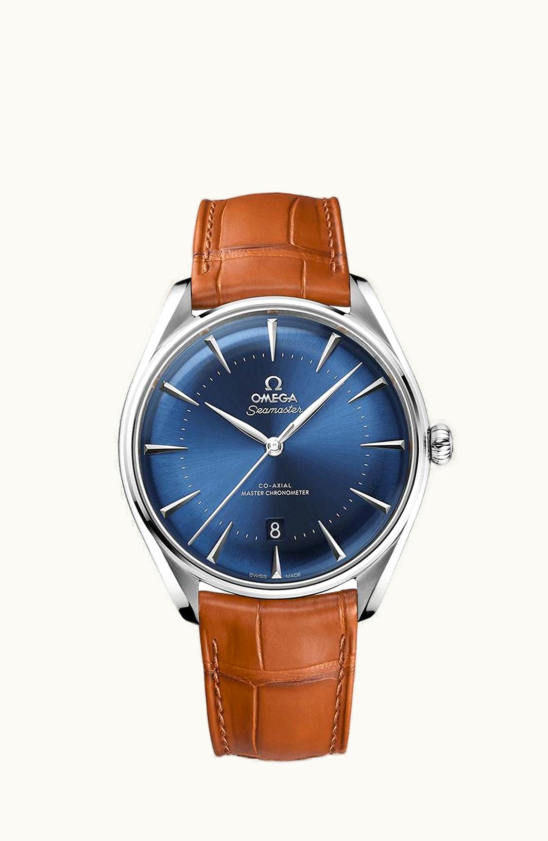 Omega Seamaster Master Co-Axial 39.5 Moscow Edition Stainless Steel / Blue / Alligator