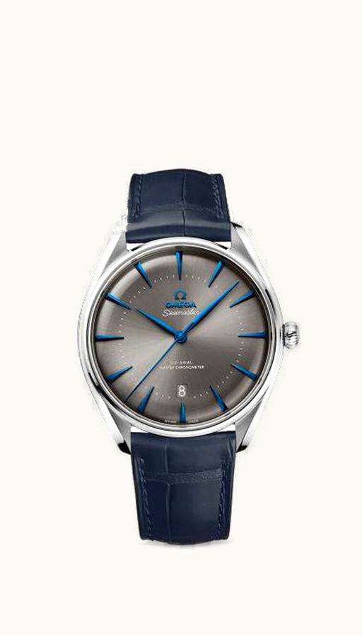 Omega Seamaster Master Co-Axial 39.5 UAE Edition Stainless Steel / Grey / Alligator