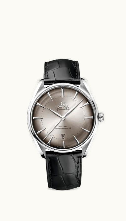 Omega Seamaster Master Co-Axial 39.5 New York Edition Stainless Steel / Grey / Alligator