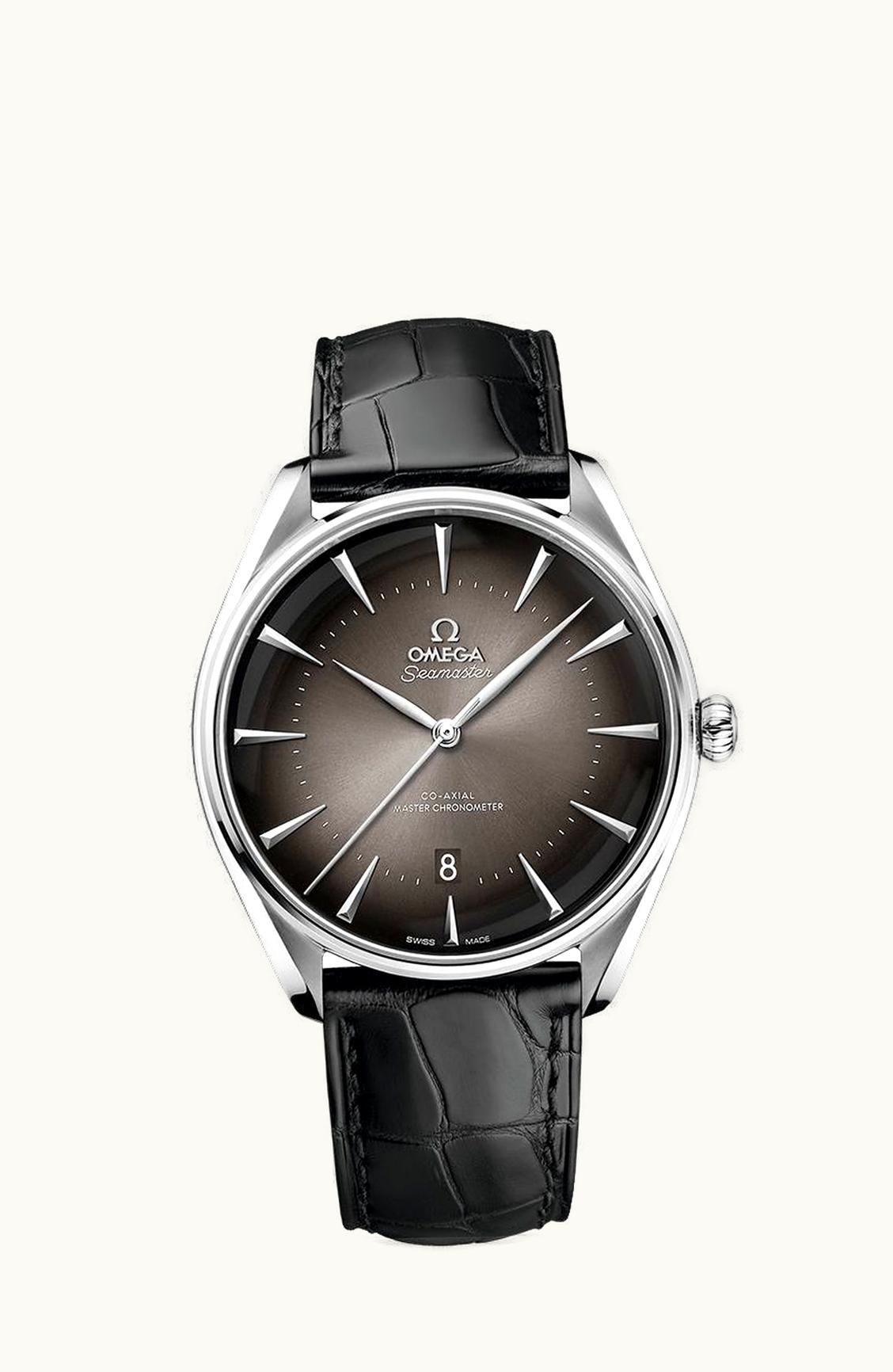 Omega Seamaster Master Co-Axial 39.5 Paris Edition Stainless Steel / Grey / Alligator