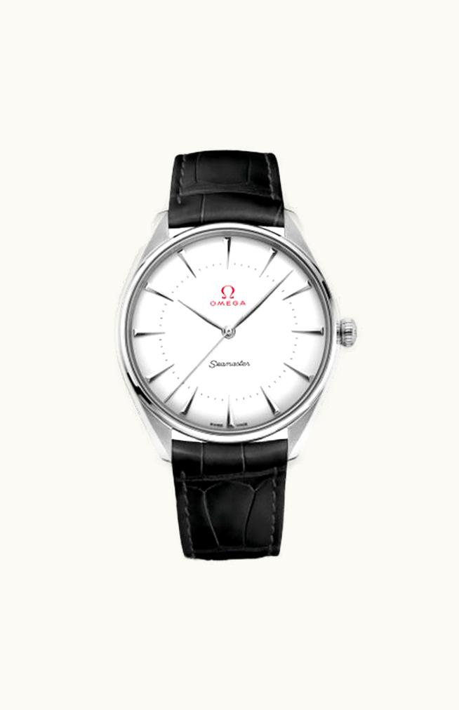 Omega Seamaster Master Co-Axial 39.5 Olympic Games Gold Canopus / Enamel / Alligator