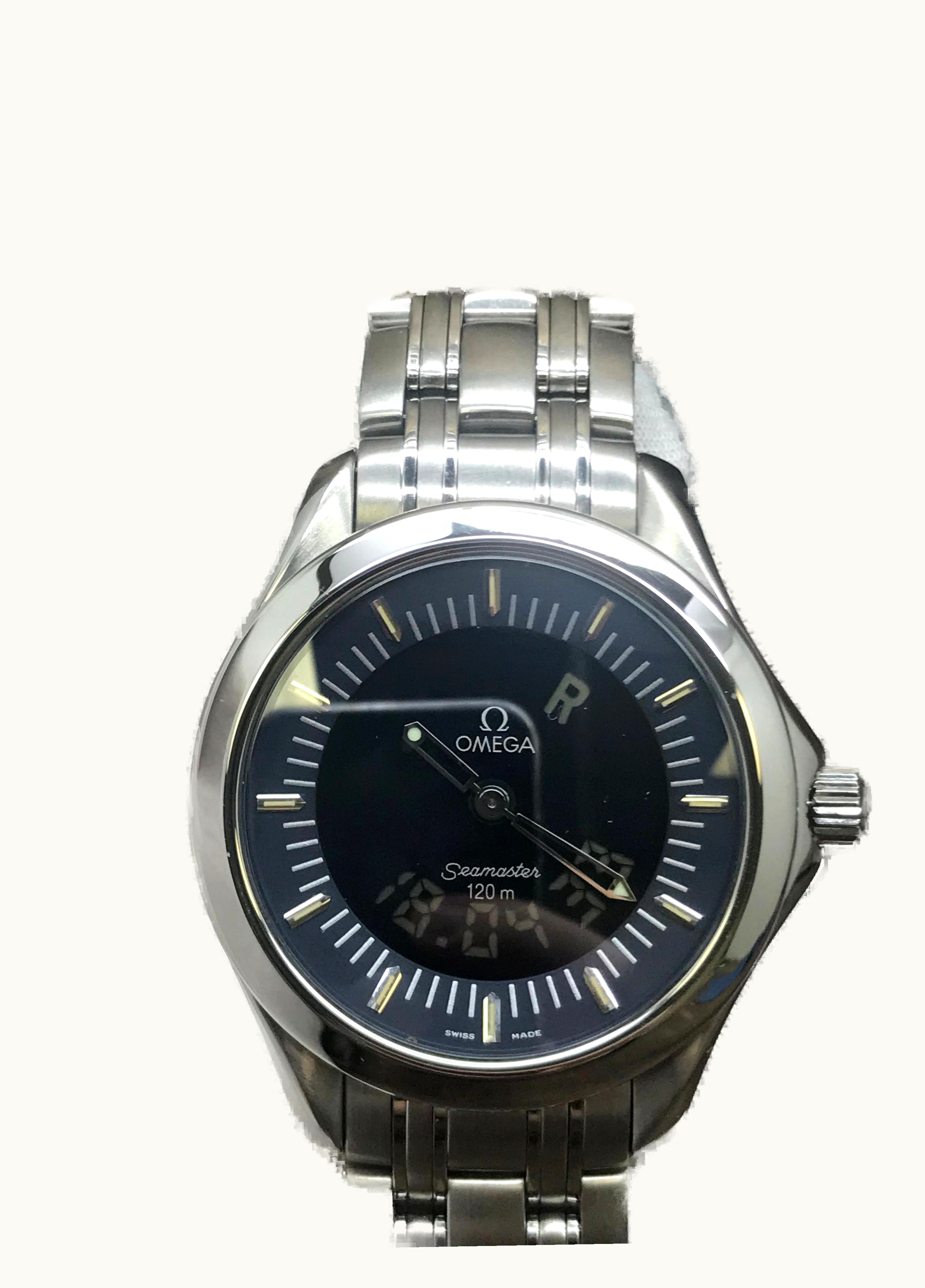 Omega Seamaster 120M Multifunction Stainless Steel / Blue
