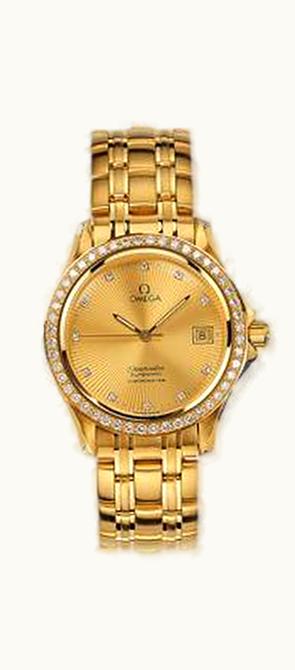 Omega Seamaster 120M Automatic 36.25 Yellow Gold / Diamond / Champagne