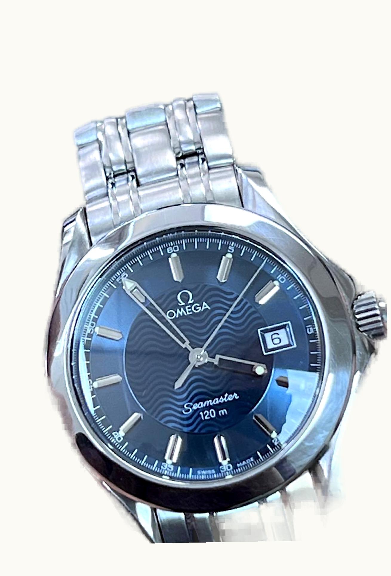Omega Seamaster 120M Quartz 36.25 Stainless Steel / Blue / Bracelet